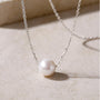 single pearl necklace, freshwater pearl necklace, pearl pendant necklace, freshwater cultured pearls necklace, 925 sterling silver chain,pearl pendant necklace, single pearl necklace