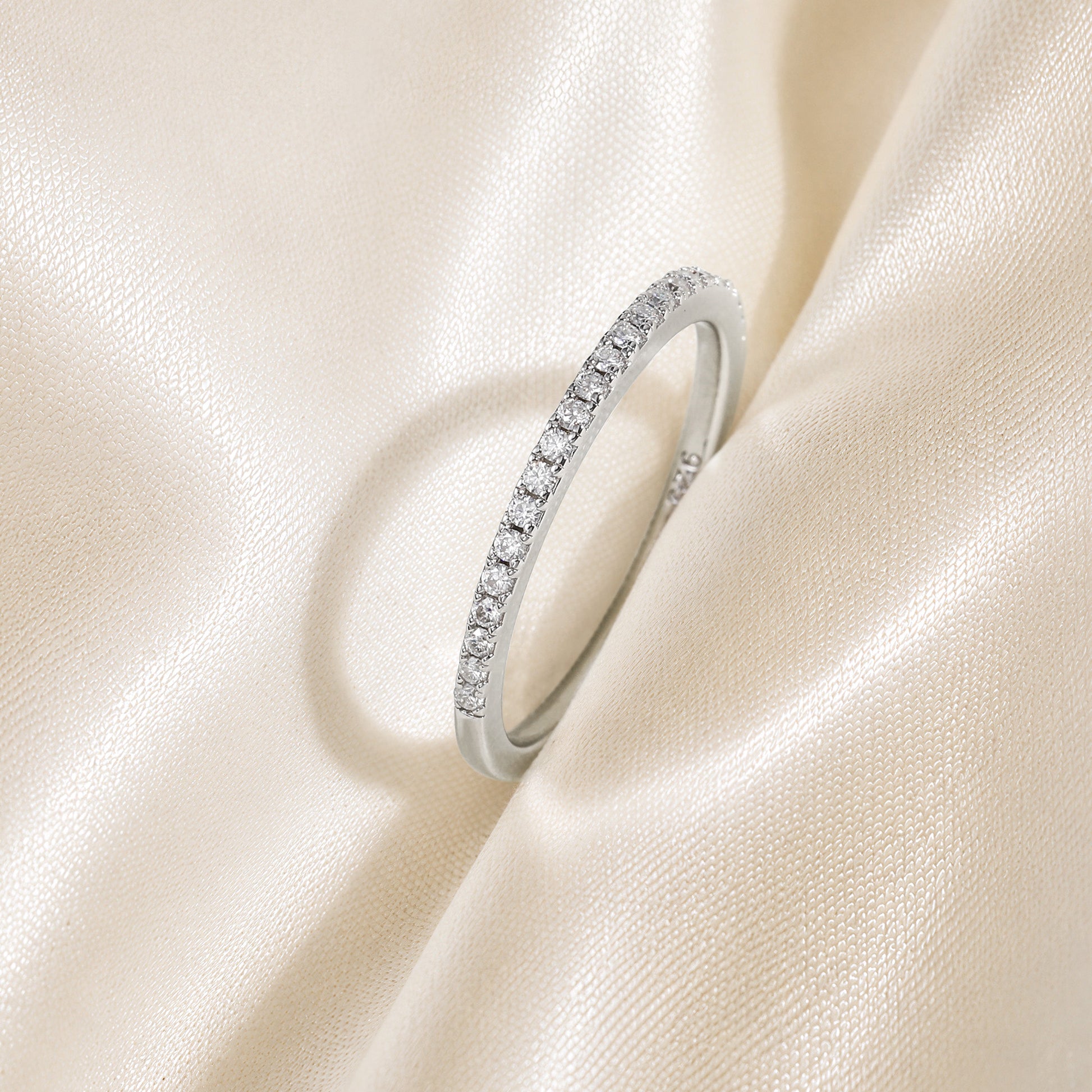 travel rings, travel wedding bands, eamti rings, eamti, eamti jewelry, half eternity band, small wedding rings, Moissanite Half Eternity, ring stacks,Moissanite ring,  Half Eternity ring, engagement ring, small wedding rings, ring travel