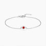 silver bracelet, birthstone bracelet, adjustable bracelet, stacking bracelets