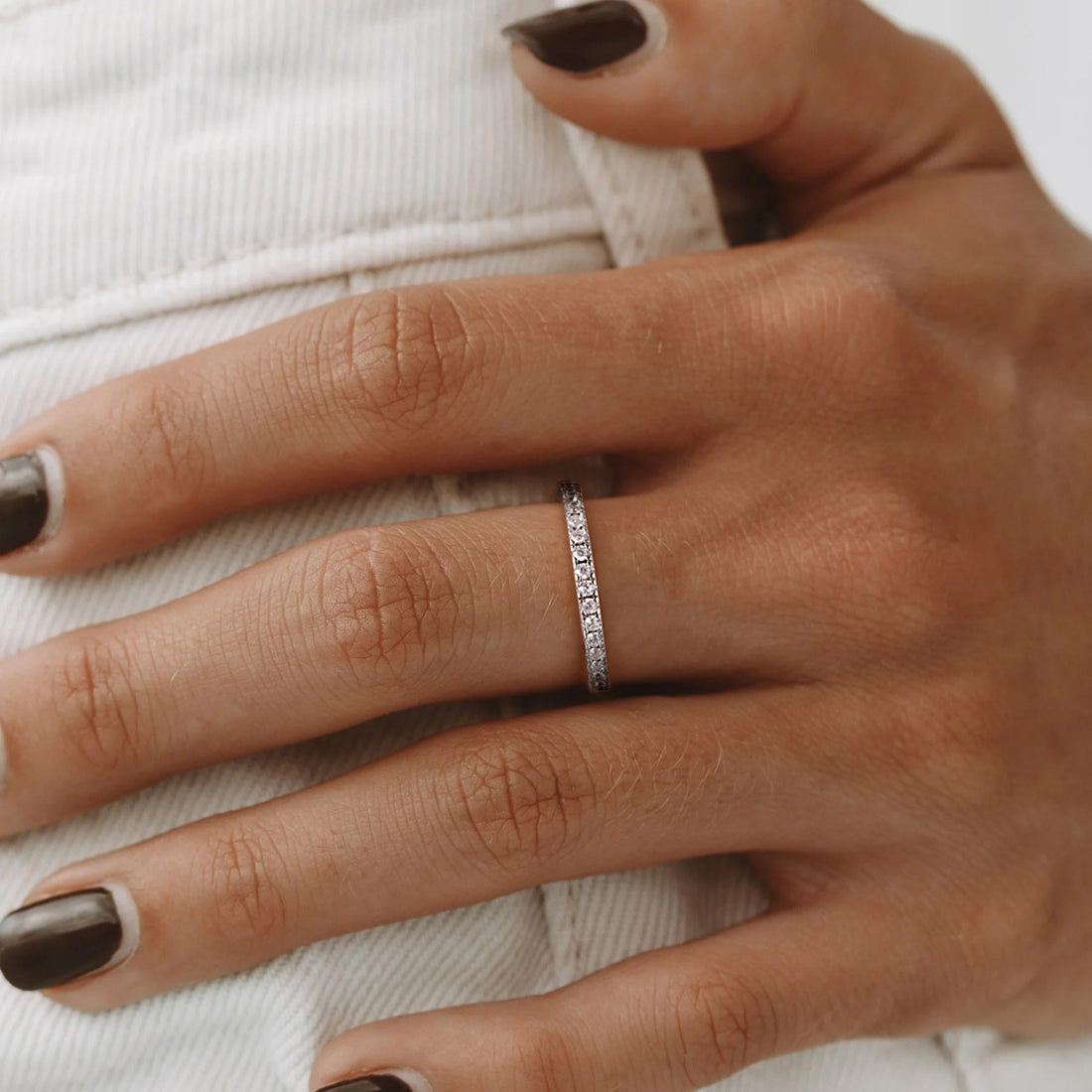 Fedi Argento Anello Impilabile In Argento Sterling, Delicato Anello Impilabile Anelli Fedi Argento Anello Impilabile In Argento Sterling, Delicato Anello Impilabile Anelli