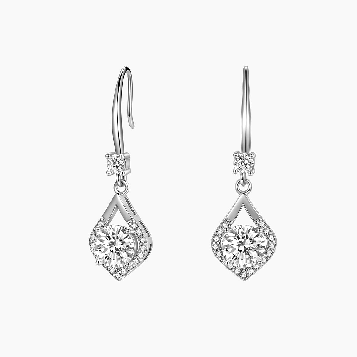 Sterling Cubic Zirconia Drop Earrings