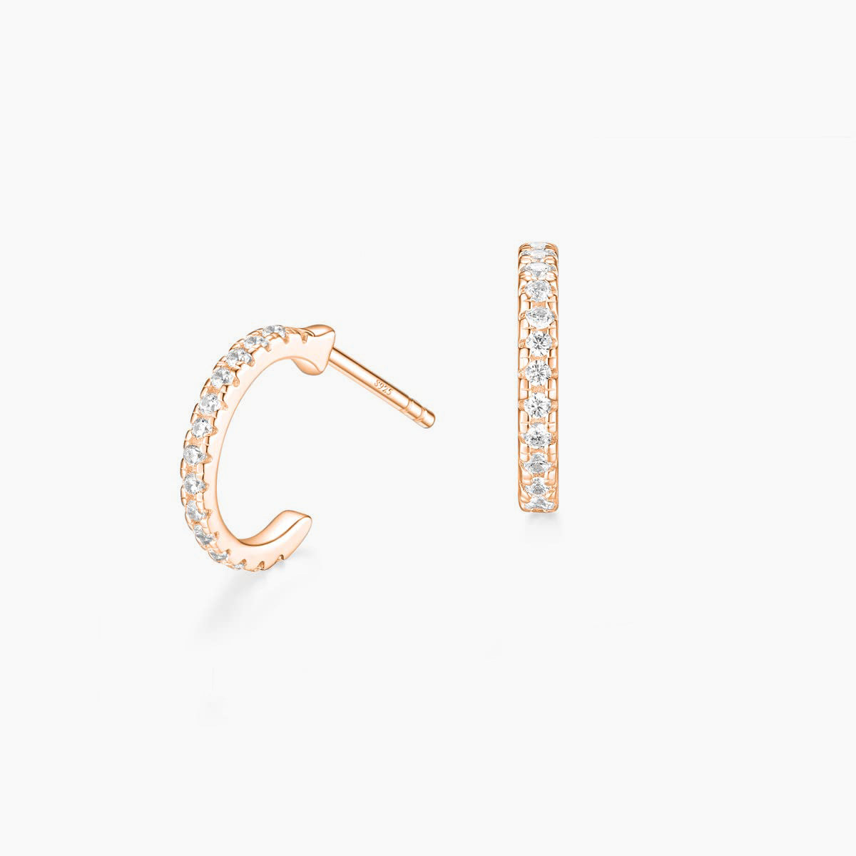 Orecchini a cerchio in argento sterling
