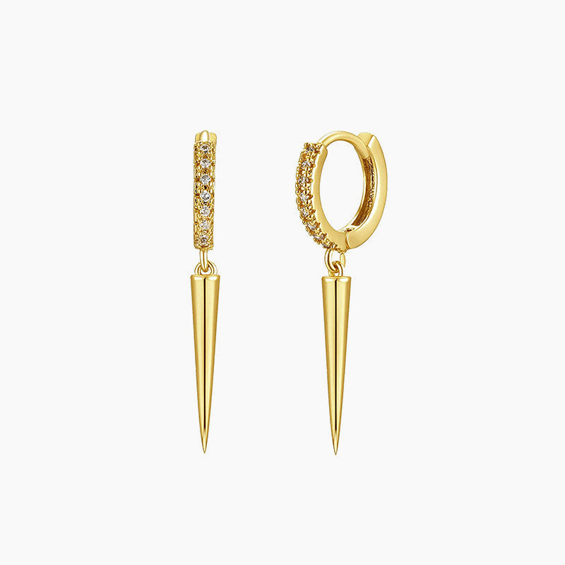 Orecchini pendenti affusolati in argento sterling