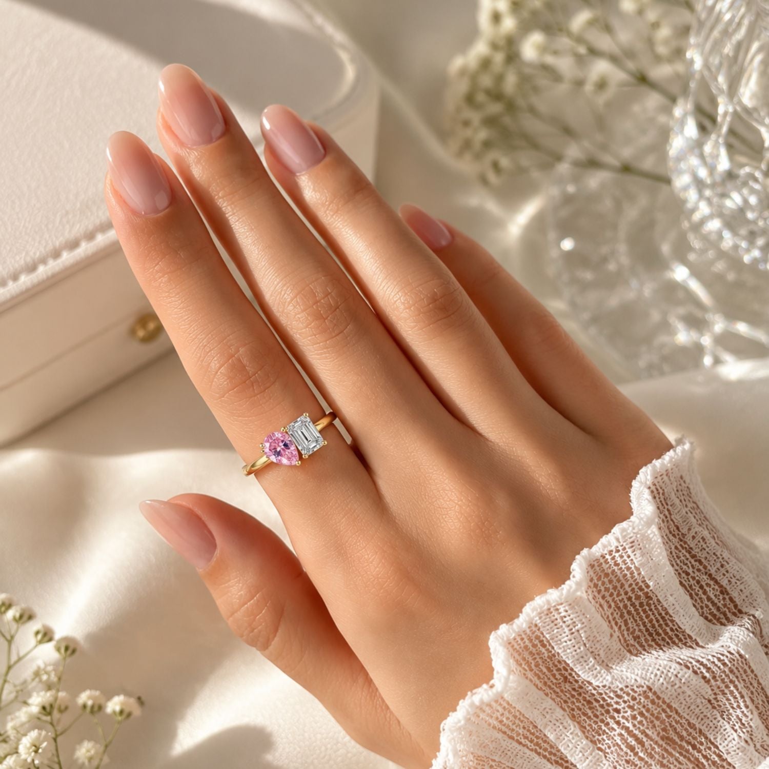 Toi et Moi Birthstone Ring