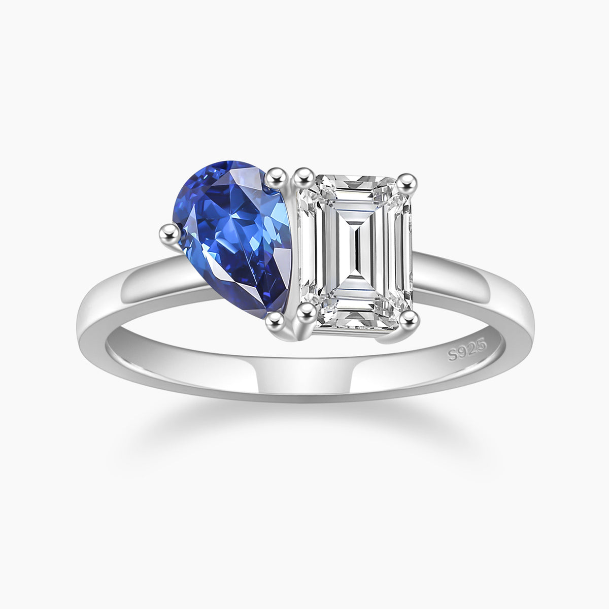 EAMTI JEWELRY Toi et Moi Birthstone Ring