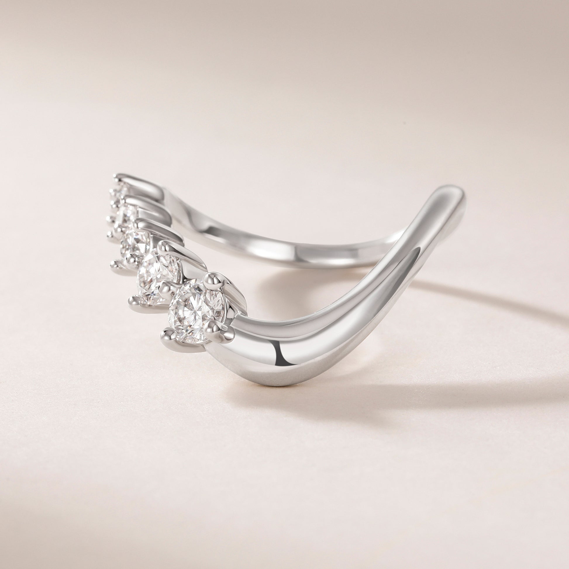 curved wedding band, urved wedding ring, CZ Stones, unique wedding bands for women, unique wedding band,   cubic zirconia travel ring, affordable wedding rings, rings cheap wedding, rings for travel, fake rings for travel