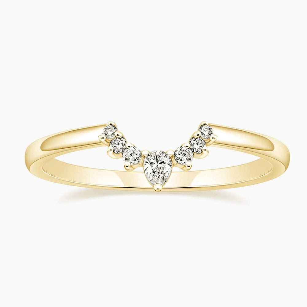 v shape ring, stacking rings, stackable rings for women, minimalist rings, cubic zirconia rings for women, S925 V shape ring