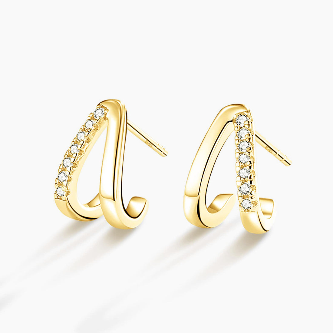 Women's Washer Curved Earrings