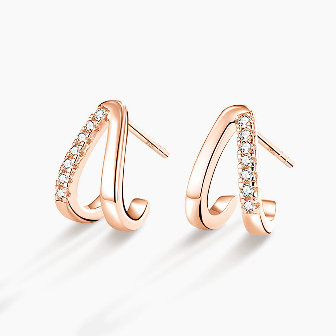 Women's Washer Curved Earrings