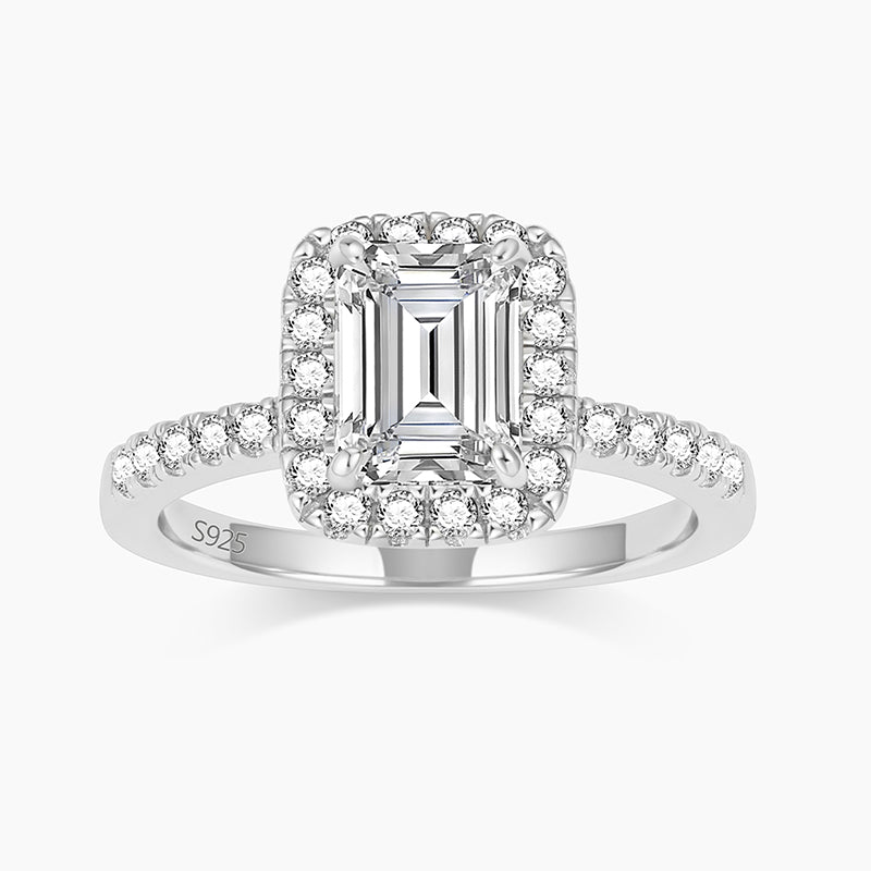 cubic zirconia rings, silver wedding rings for women, silver rings set, emerald ring, affordable rings under 50, cubic zirconia ring, stackable ring, emerald cut