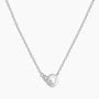 knot necklace, infinity necklace, wedding necklace, silver necklace