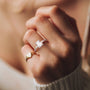 classic square rings; engagement rings; Eamti;