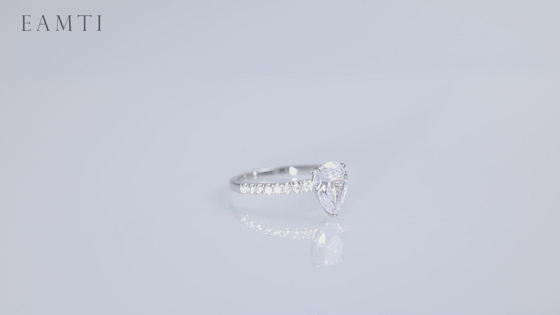 pear cut engagement rings, s925 pear shape rings, pear ring for women, cheap wedding rings under $50, cubic zirconia pear ring