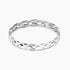 sterling silver rings; vintage rings; Eamti; woven ring