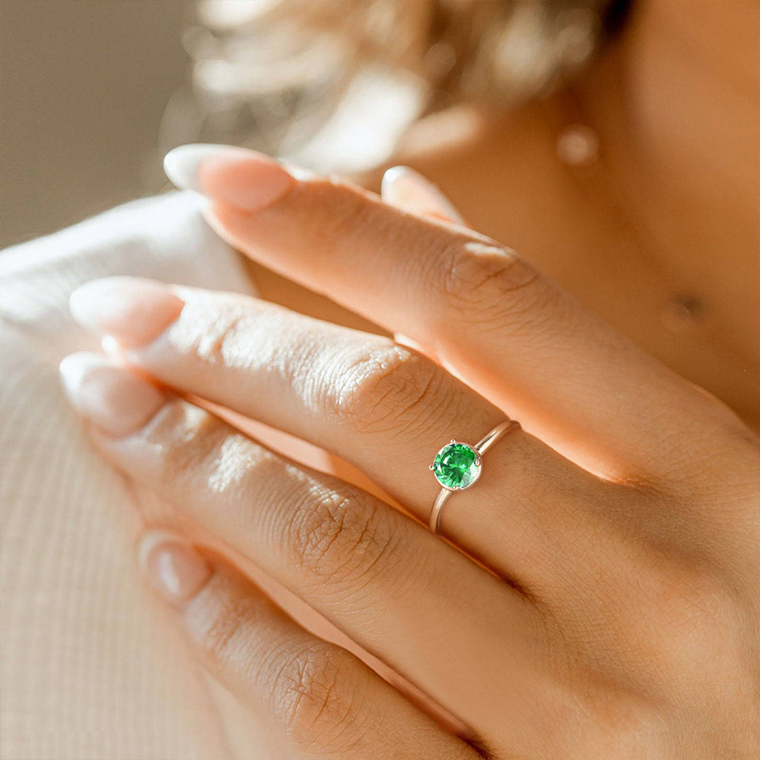 may birth stone, birthstone rings, cz engagement rings