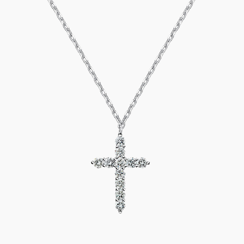 14K Plated Cross Amulet Necklace