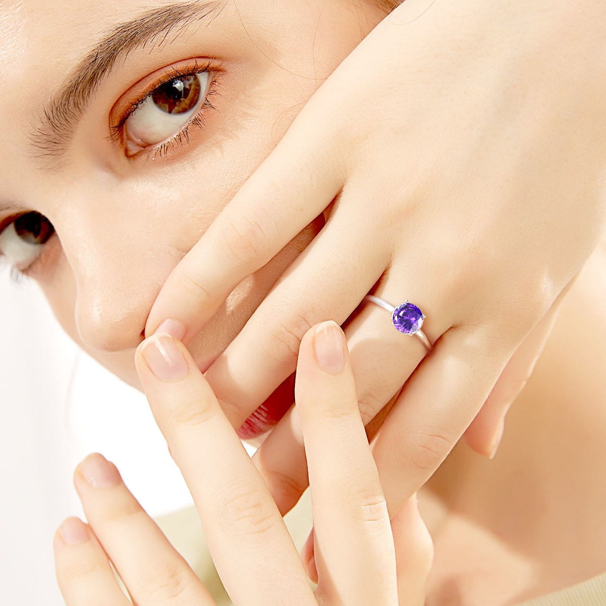 birthstone rings, classic wedding rings, 925 ring, travel engagement ring