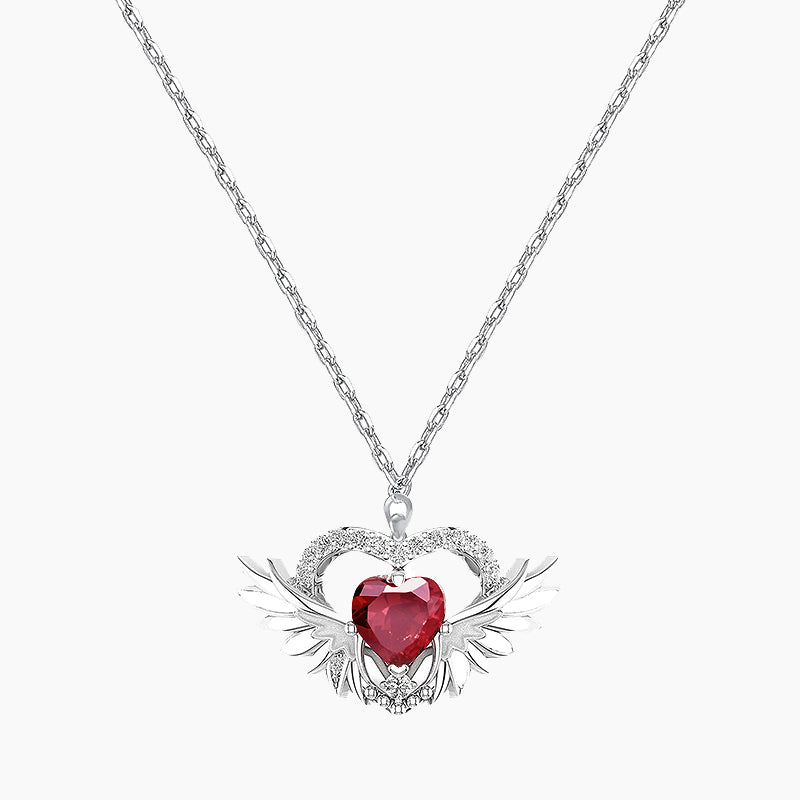 925 Sterling Silver Heart Necklace by eamti