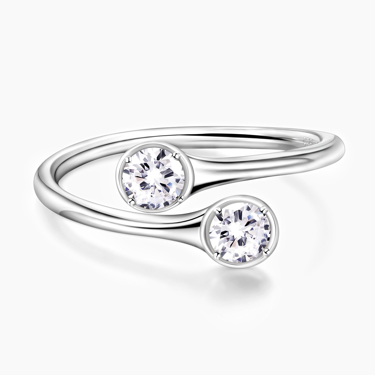 april birth stone, cheap rings, stacked wedding rings, two stones