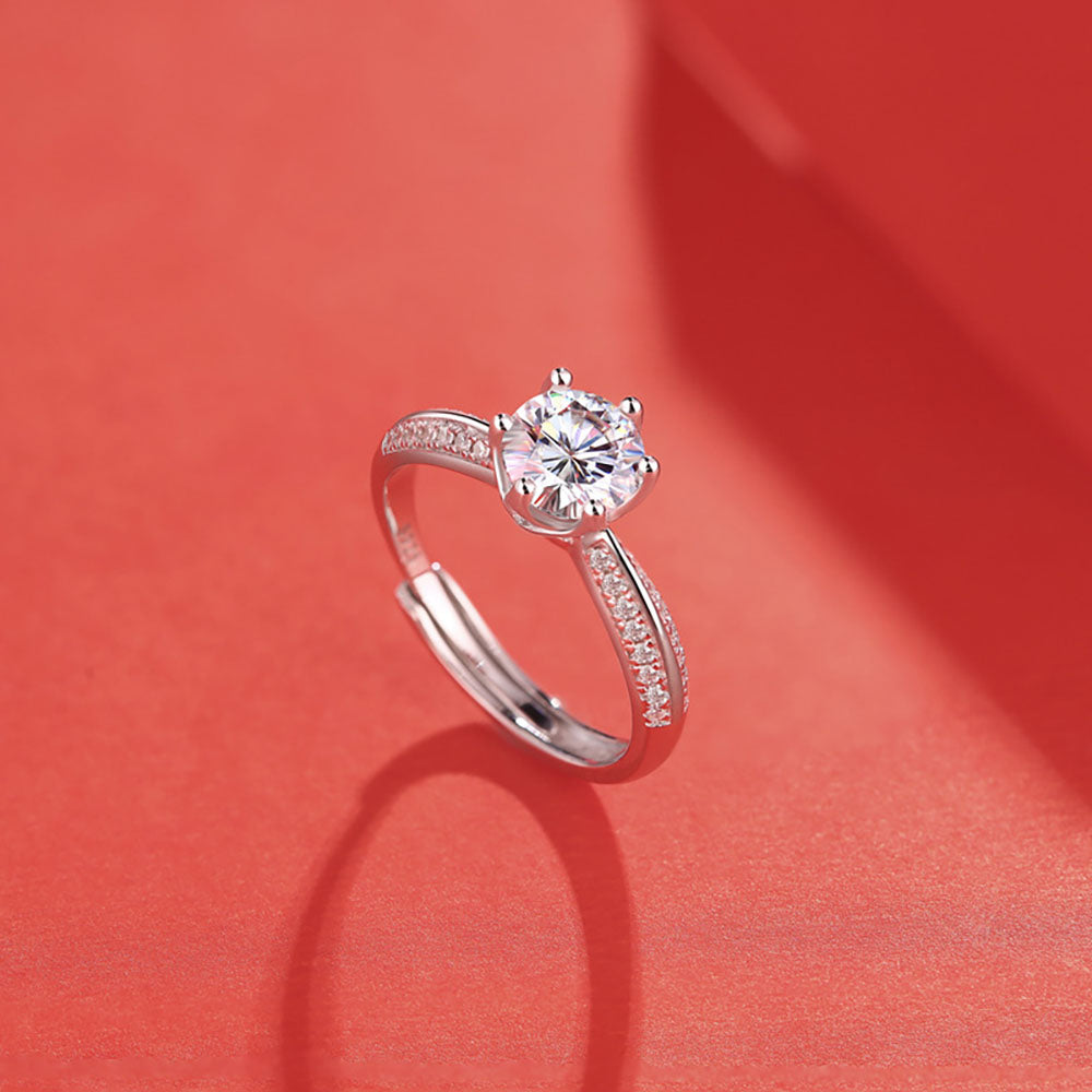 shiny wedding rings; women's engagement rings; Eamti, stunning wedding rings, simple engagement rings, cubic zirconia ring, stackable ring, affordable jewelry for woman, cheap ring under $50