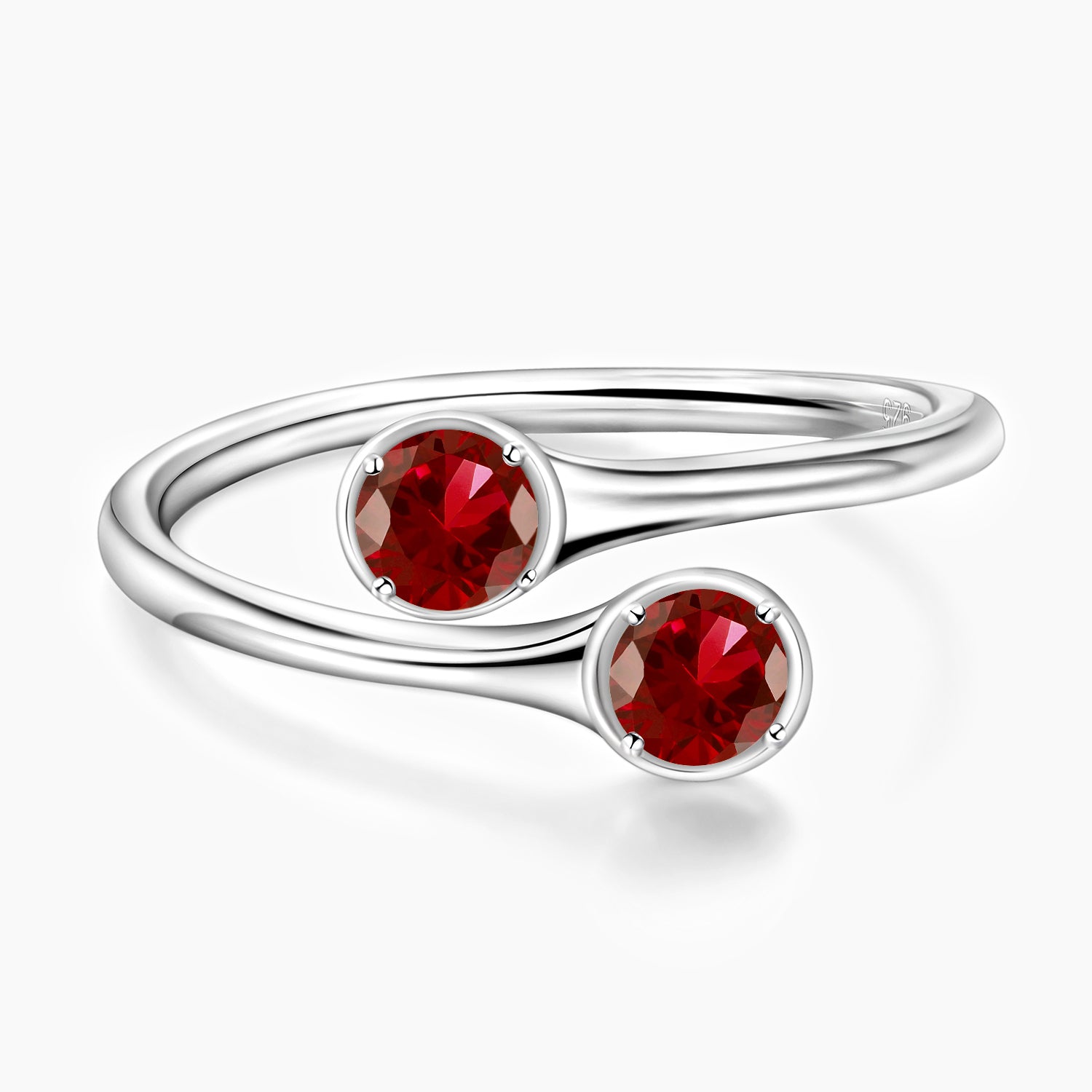 july birth stone, ruby birthstone, cheap rings, stacked wedding rings, two stones