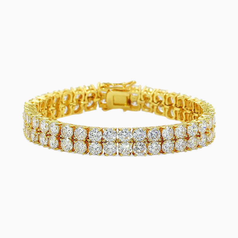 tennis bracelet, gold plated, cubic zirconia, bracelet for women
