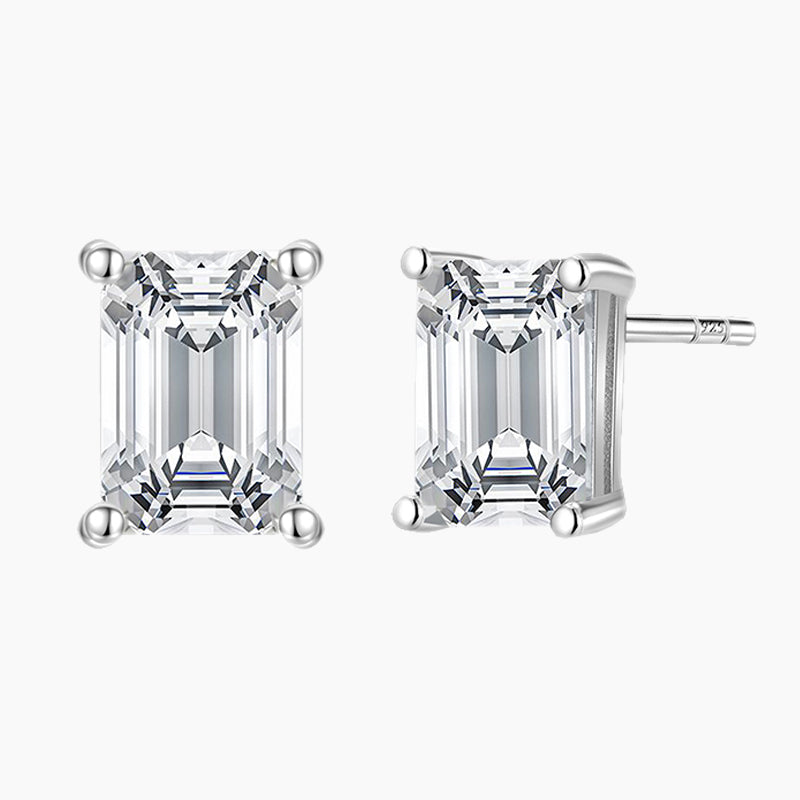 Sterling 1CT Cubic Zircon Post Earrings