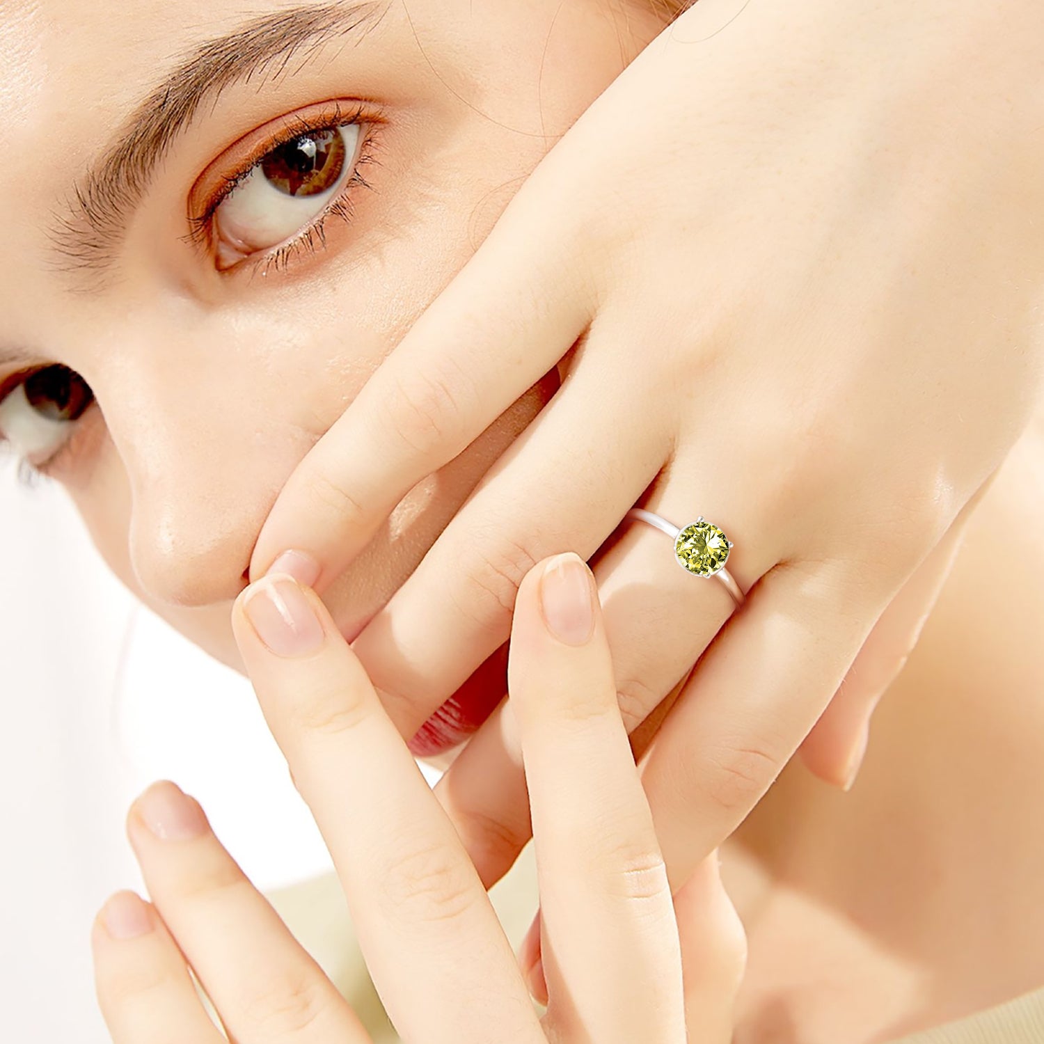 peridot birthstone, birthstone ring, cubic zirconia wedding rings