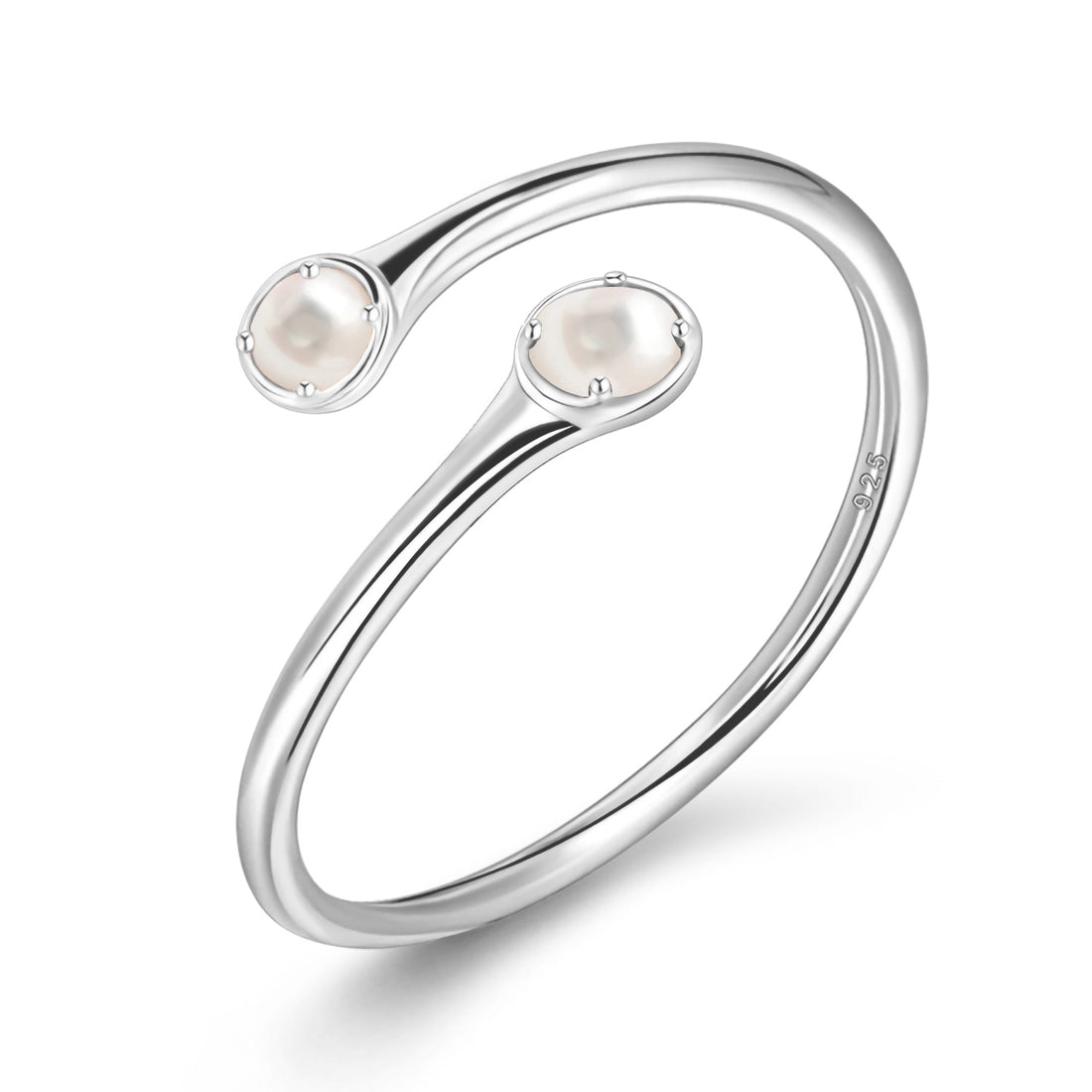 pearl birthstone, june birthstone, cheap rings, stacked wedding rings, two stones, classic wedding rings, rings s925