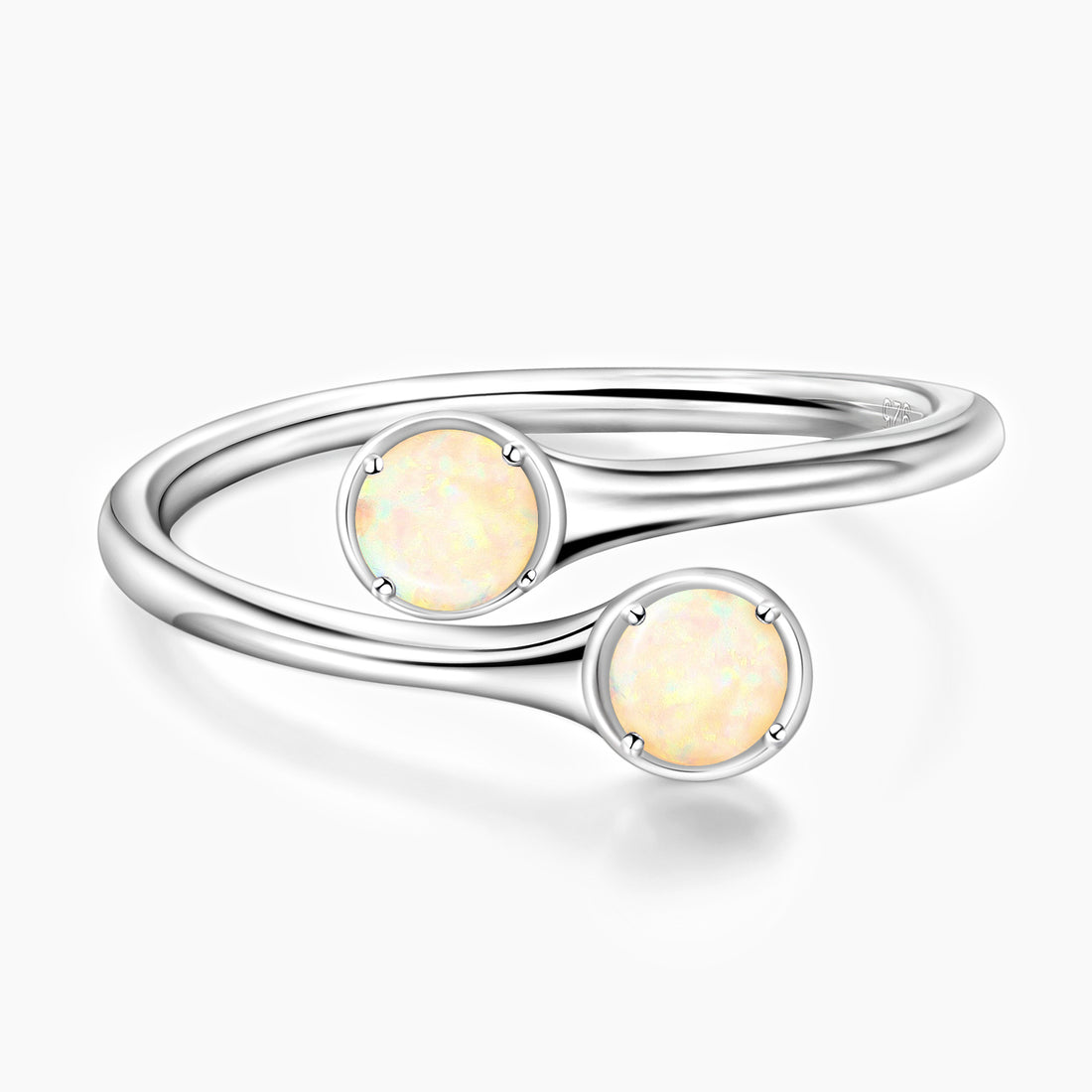 october birthstone, opal birthstone, cheap rings, stacked wedding rings, two stones, opal rings