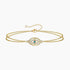 amulet bracelet, demon eye, sterling silver 