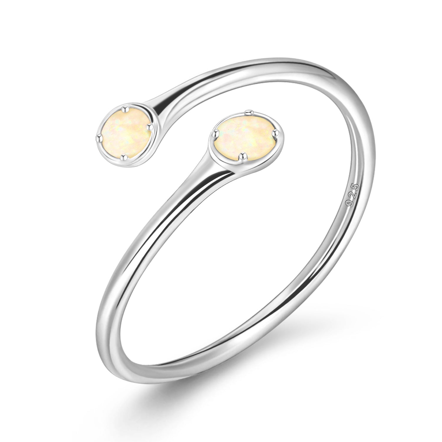 october birthstone, opal birthstone, cheap rings, stacked wedding rings, two stones, opal rings