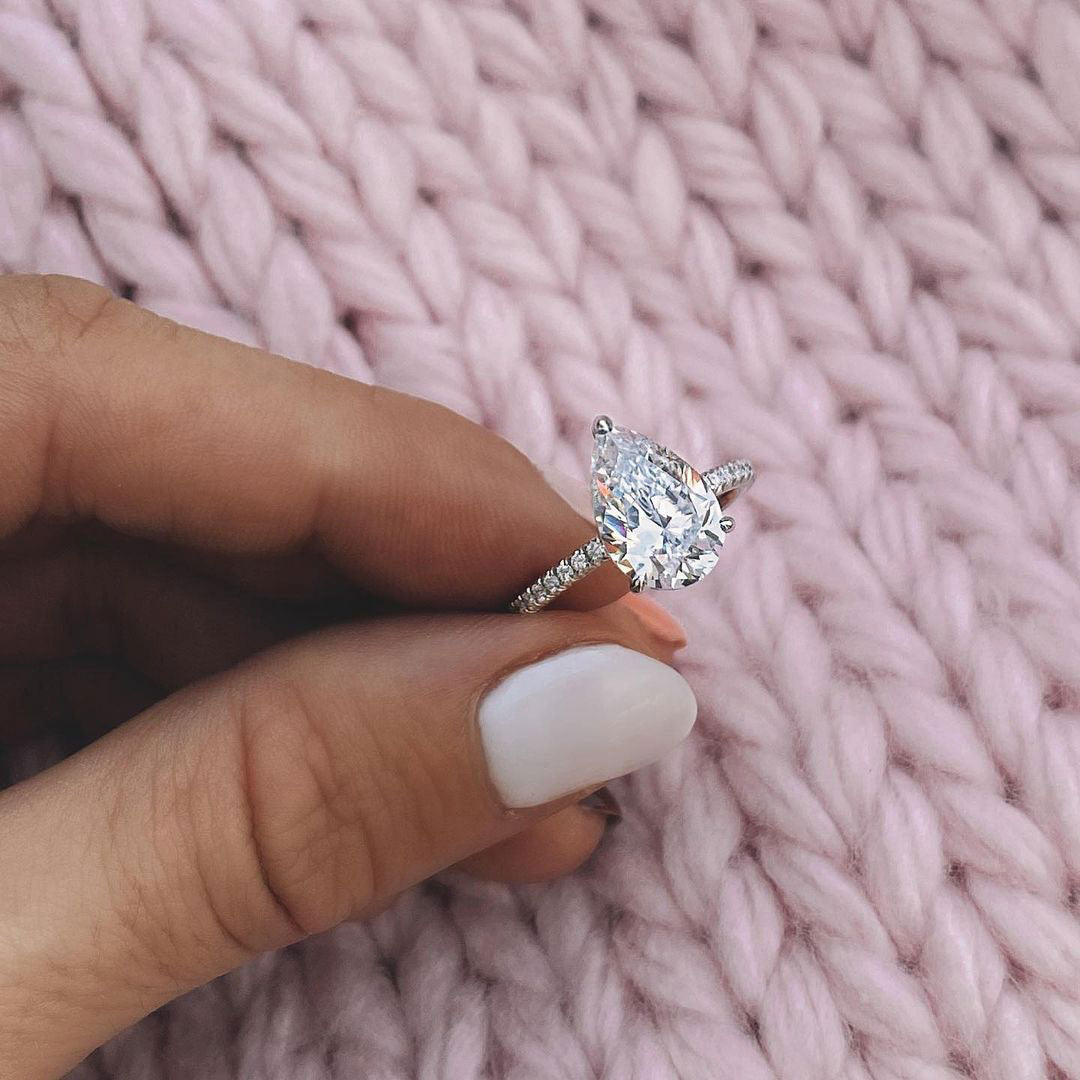 pear cut engagement rings, s925 pear shape rings, pear ring for women, cheap wedding rings under $50, cubic zirconia pear ring