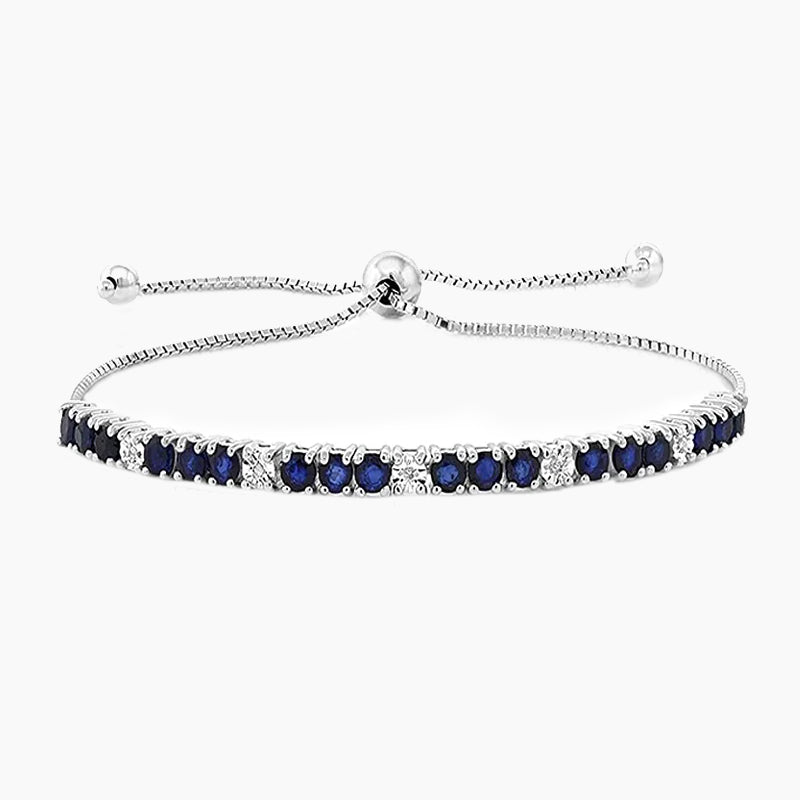 tennis bracelet; sterling silver bracelet; Eamti;