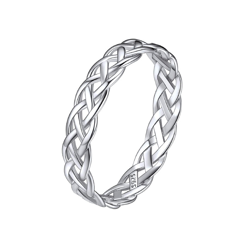 eternity wedding rings, simple wedding rings, inexpensive promise ring, cheap wedding rings for him, cheap wedding rings for men, twist silver ring, s925 twist rings