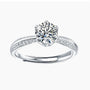 stunning wedding rings, simple engagement rings, Eamti, cubic zirconia ring, stackable ring, affordable jewelry for woman, cheap ring under $50