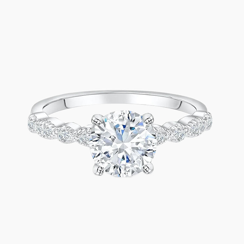925 Sterling Elegant Round Ring