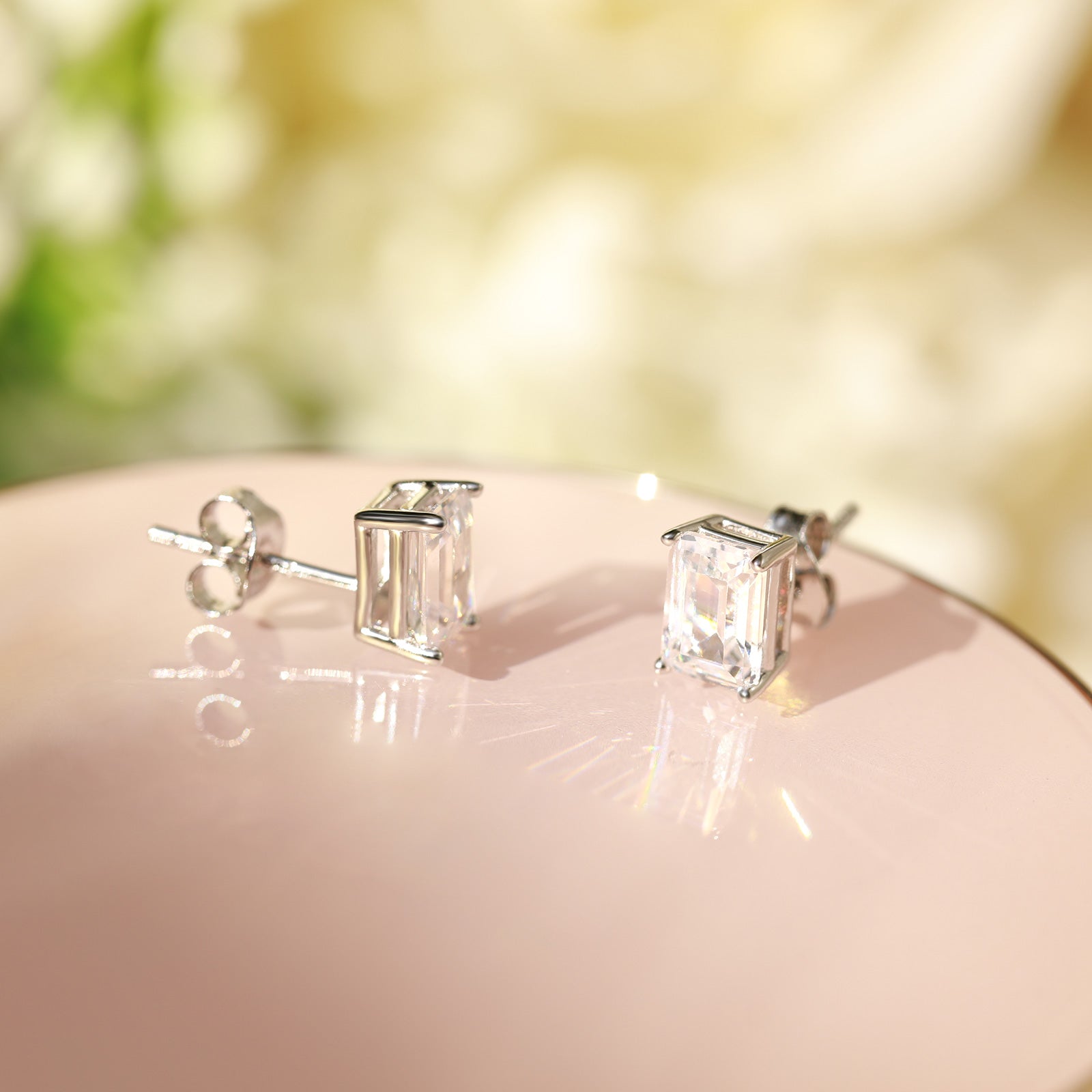 Orecchini BO-1 In Argento Sterling 925 Con Zirconia Cubica | Eleganti E Ipoallergenici