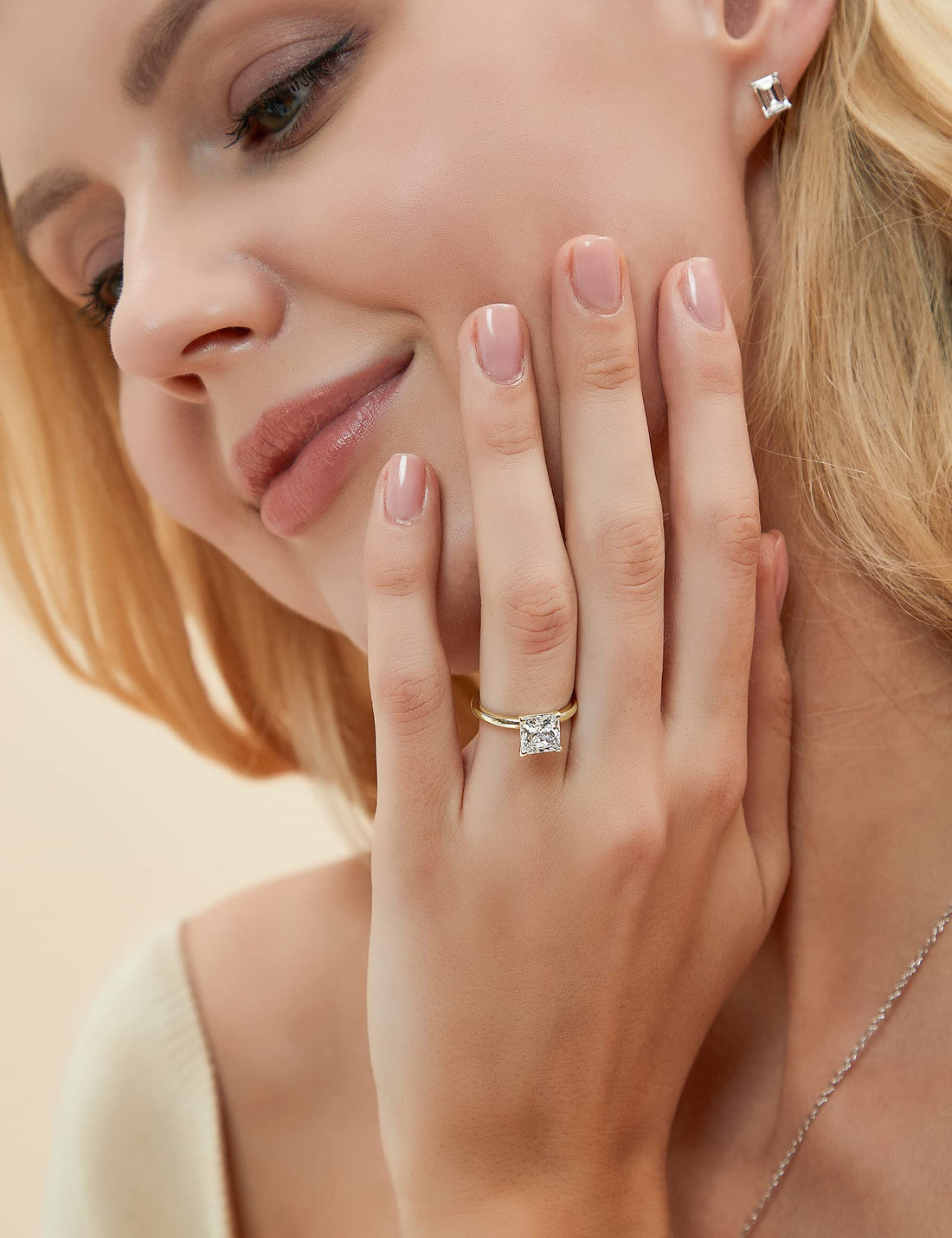 princess cut ring, travel ring under $50, cheap wedding under $50, cheap cubic zirconia rings, silver cz ring, cheap cubic zirconia engagement ring, princess ring