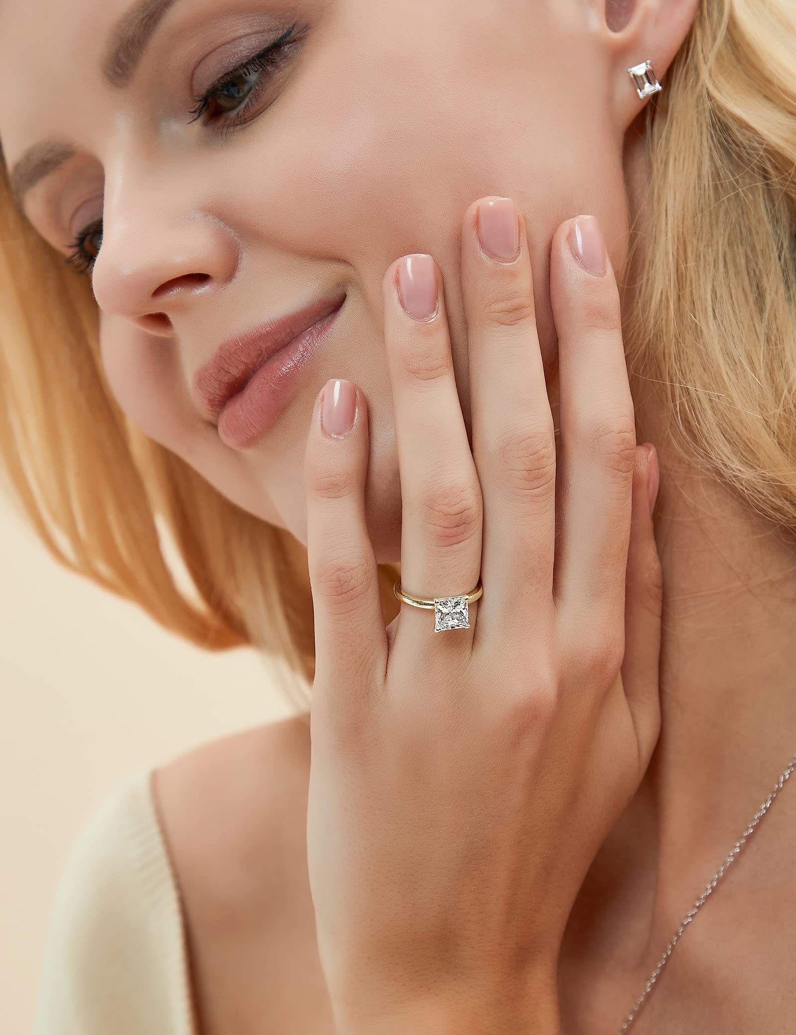 princess cut ring, travel ring under $50, cheap wedding under $50, cheap cubic zirconia rings, silver cz ring, cheap cubic zirconia engagement ring, princess ring