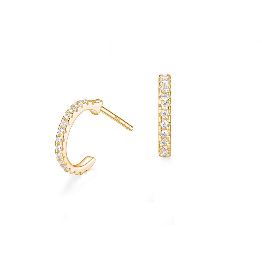 925 sterling silver hoop earrings; hoop earrings; Eamti;