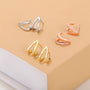 round stud earrings; silver stud earrings; Eamti;