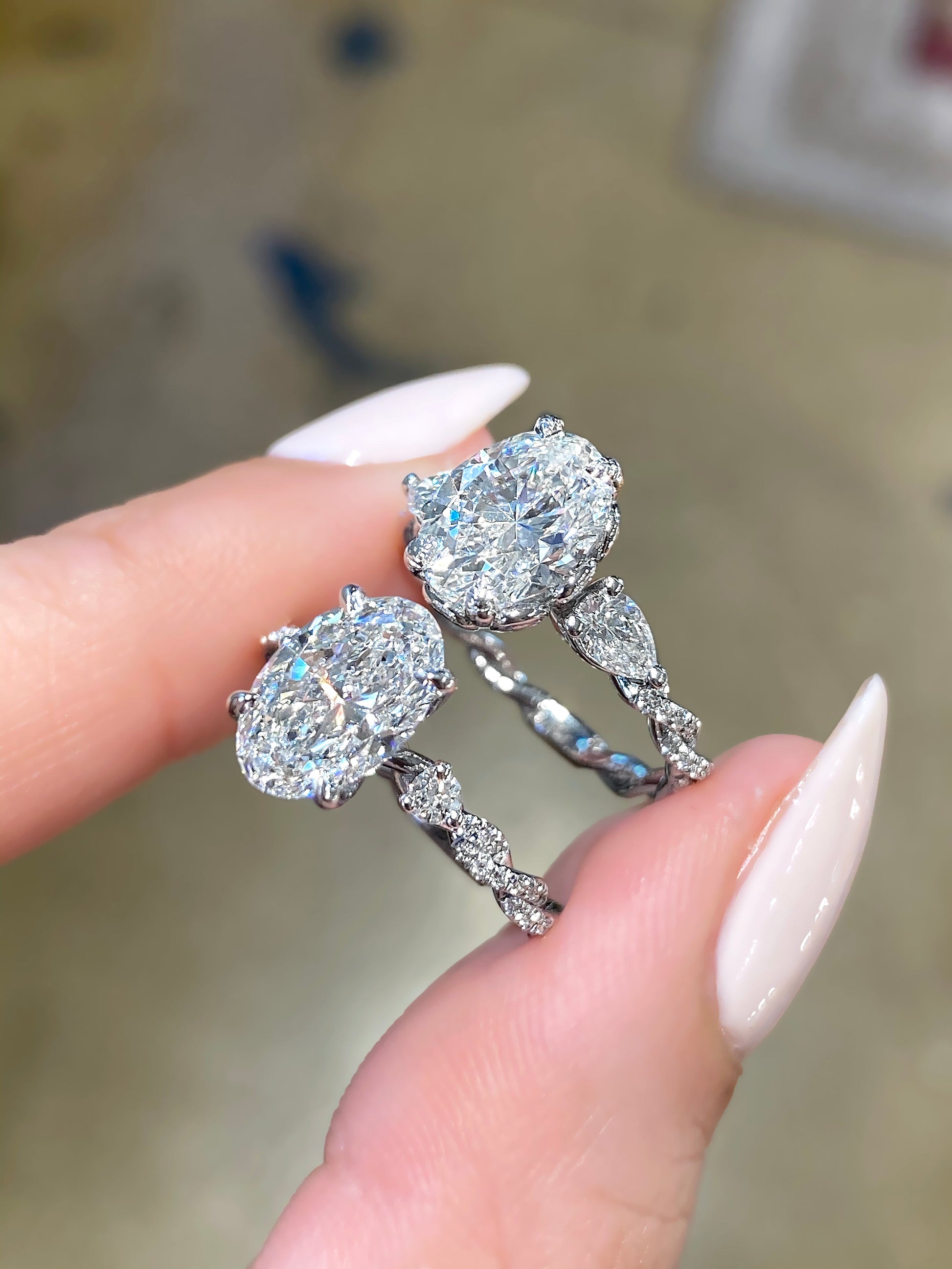 sterling silver rings; twisted gemstone rings; Eamti, cubic zirconia ring, stackable ring, affordable jewelry for woman, cheap ring under $50