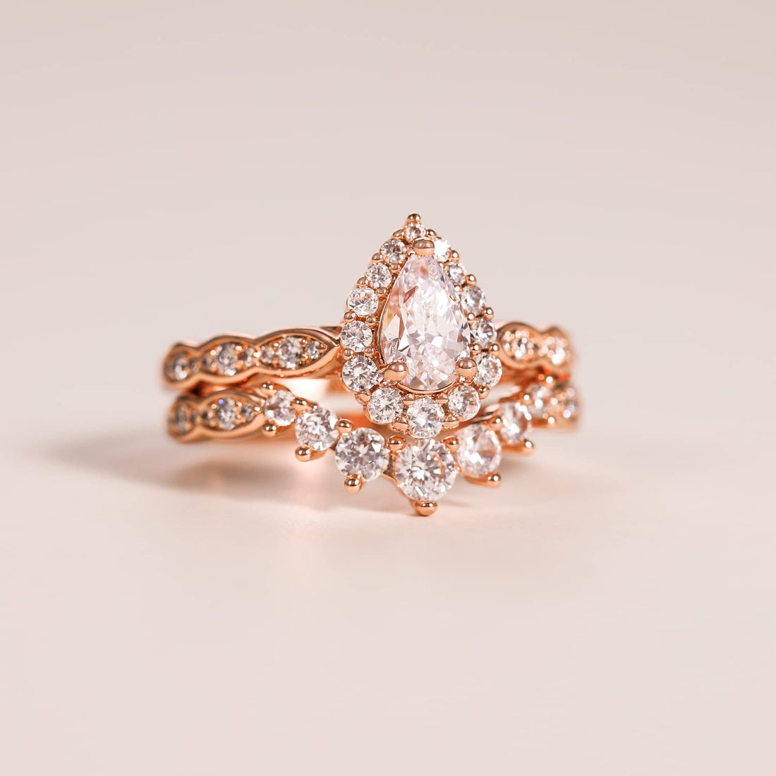 cz engagement ring set, cz bridal ring sets, travel wedding ring sets, cheap bridal ring sets, rose gold wedding ring, rose gold wedding ring sets