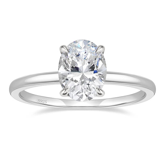 sterling silver rings; cz rings for women; Eamti;