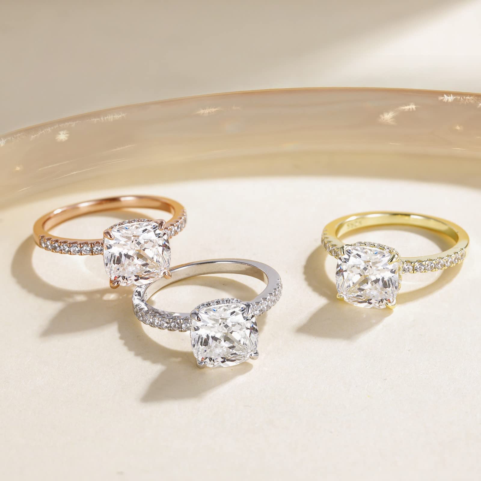 cushion cut engagement rings, cushion cut diamond ring, cubic zirconia engagement ring, cubic zirconia wedding ring, cushion cut ring, cushion ring