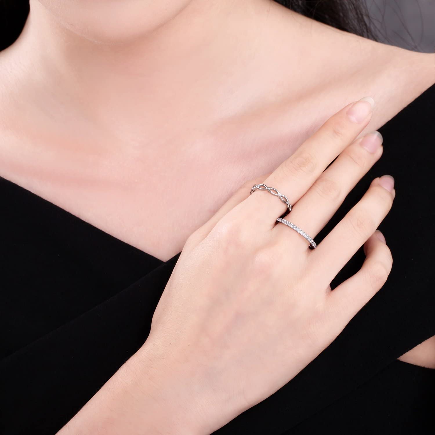 inexpensive promise ring, cheap wedding ring for him, cheap wedding rings for men, his hers wedding rings, silver knot chain ring, mens wedding rings bands