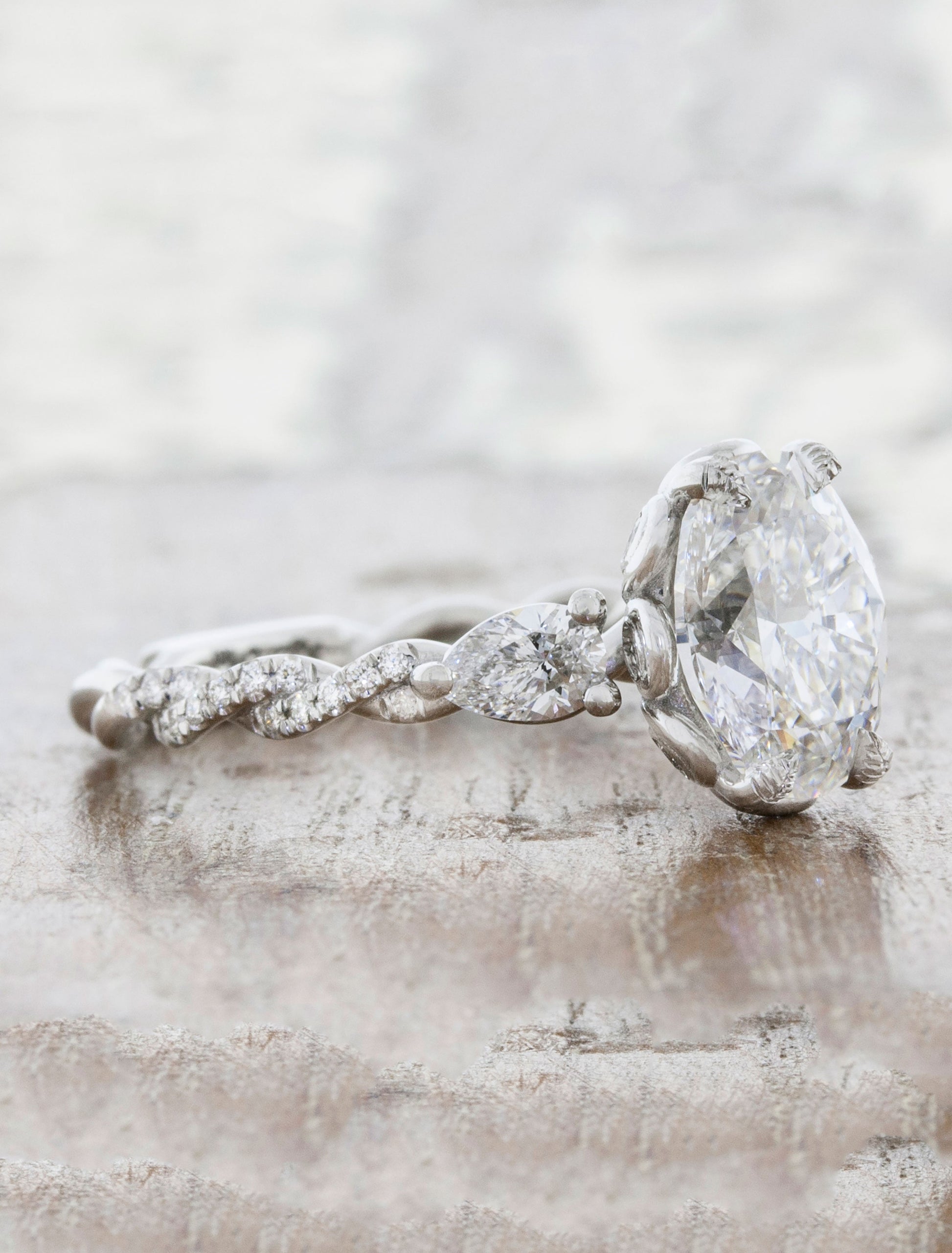 sterling silver rings; twisted gemstone rings; Eamti;