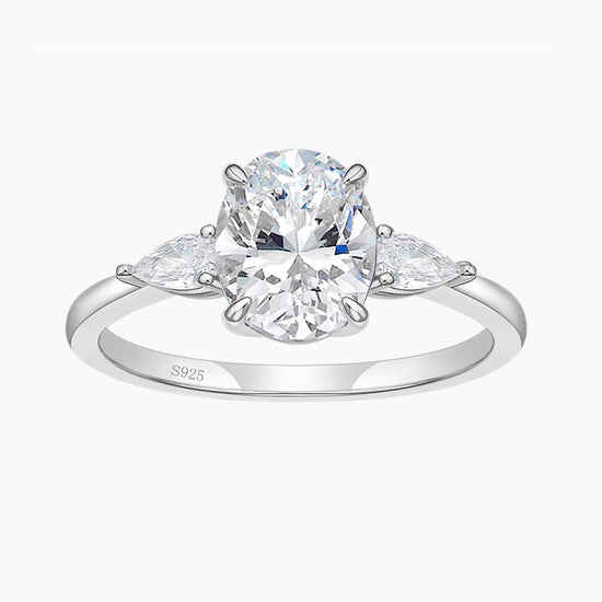 Shop 5CT Oval Cut Women Wedding Rings - Oval Engagement Ring — JewelsBerryLA