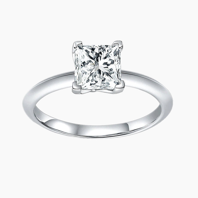 925 Sterling Princess Cut Wedding Ring